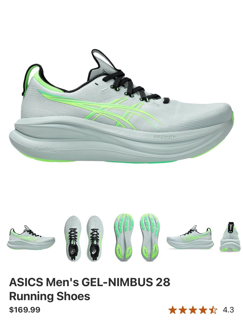 ASICS Men's GEL-NIMBUS 28 Running Shoes